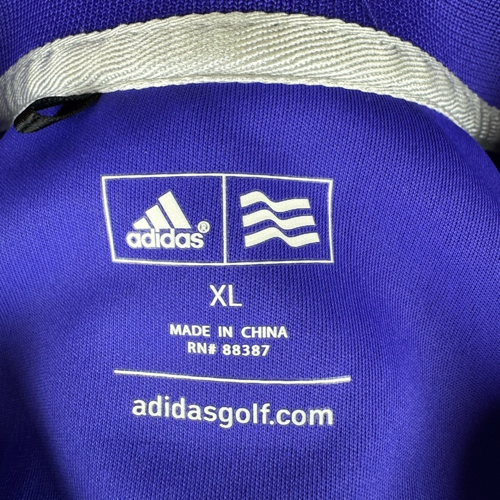 Adidas Purple Golf Collared Shirt - Picture 4 of 8